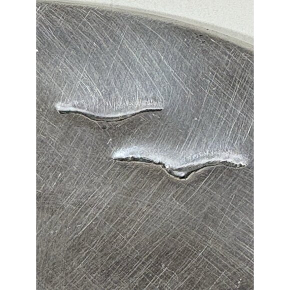 Hoselton Metal Aluminium Small Oval Dish Cast Canadian Bullrush Seagull 727 - Picture 4 of 9